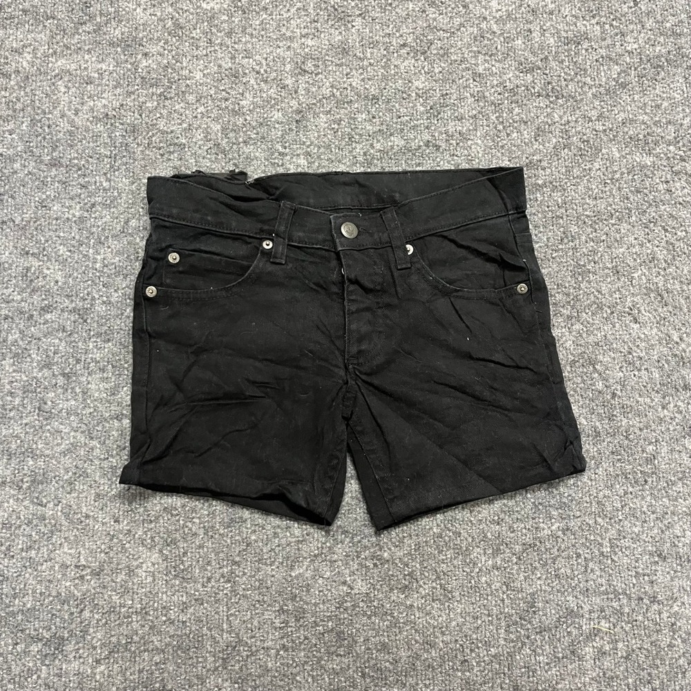 Cheap Monday Shorts Womens Size 27 Black Denim Narrow OD Slim Fit Casual Stretch